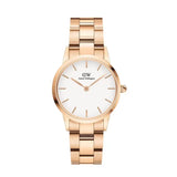 Daniel Wellington Iconic Link White Dial Rose Gold Steel Strap Watch for Women - DW00100213 Buy Now By Daniel Wellington
