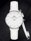 Daniel Wellington Petite Bondi White Dial White Leather Strap Watch For Women - DW00100190 Buy Now By Daniel Wellington