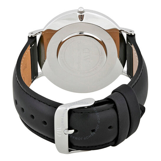 Daniel Wellington Classic Sheffield White Dial Black Leather Strap Watch For Men - DW00100020 Buy Now By Daniel Wellington