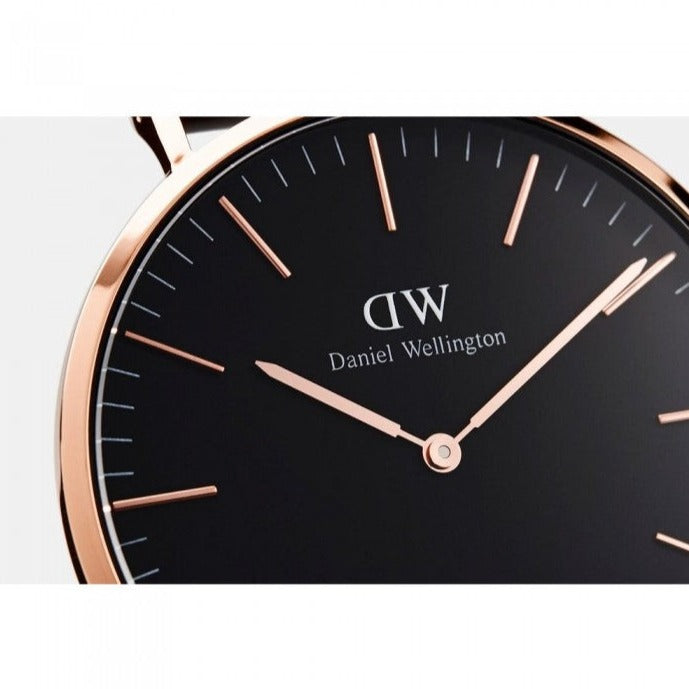Daniel Wellington Bristol Black Dial Brown Leather Strap Watch For Men - DW00100125 Buy Now By Daniel Wellington