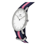 Daniel Wellington Classic Winchester White Dial Two Tone Nylon Strap Watch For Women - DW00100049 Buy Now By Daniel Wellington