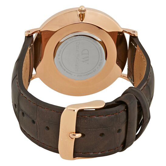 Daniel Wellington Classic York White Dial Brown Leather Strap Watch For Men - DW00100011 Buy Now By Daniel Wellington