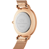 Daniel Wellington Petite Melrose Brown Dial Rose Gold Mesh Strap Watch For Women - DW00100477 Buy Now By Daniel Wellington