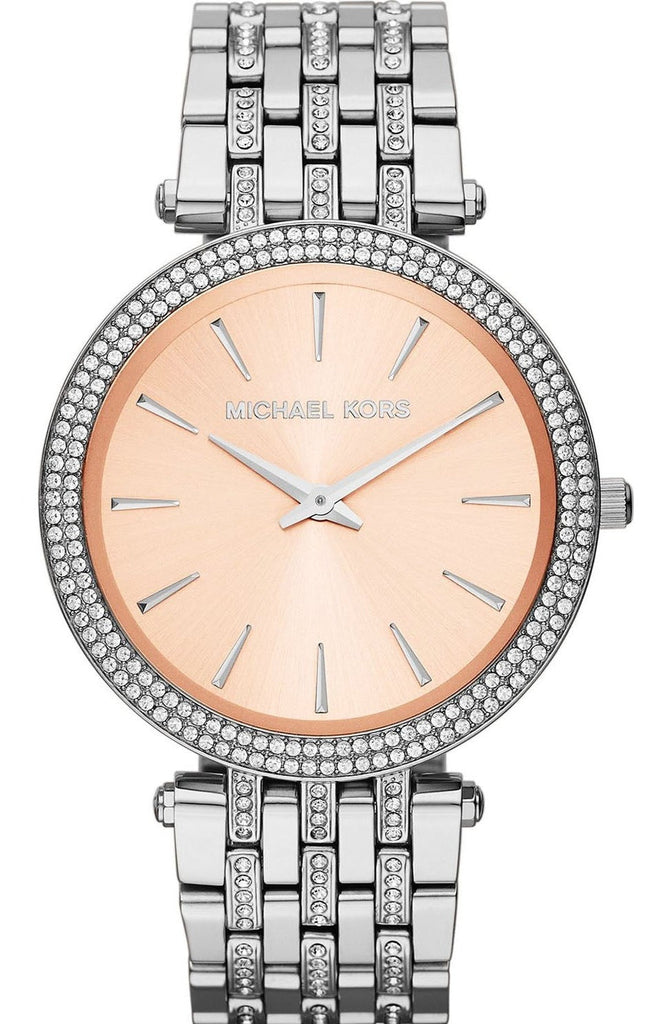 Michael Kors Darci Orange Dial Silver Stainless Steel Strap Watch for Women - MK3218 Buy Now By Michael Kors