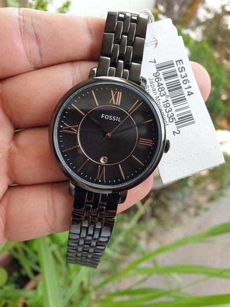 Fossil Jacqueline Black Dial Black Mesh Bracelet Watch for Women - ES3614 Buy Now By Fossil