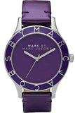 Marc Jacobs Blade Purple Dial Purple Leather Strap Watch for Women - MBM1158 Buy Now By Marc Jacobs