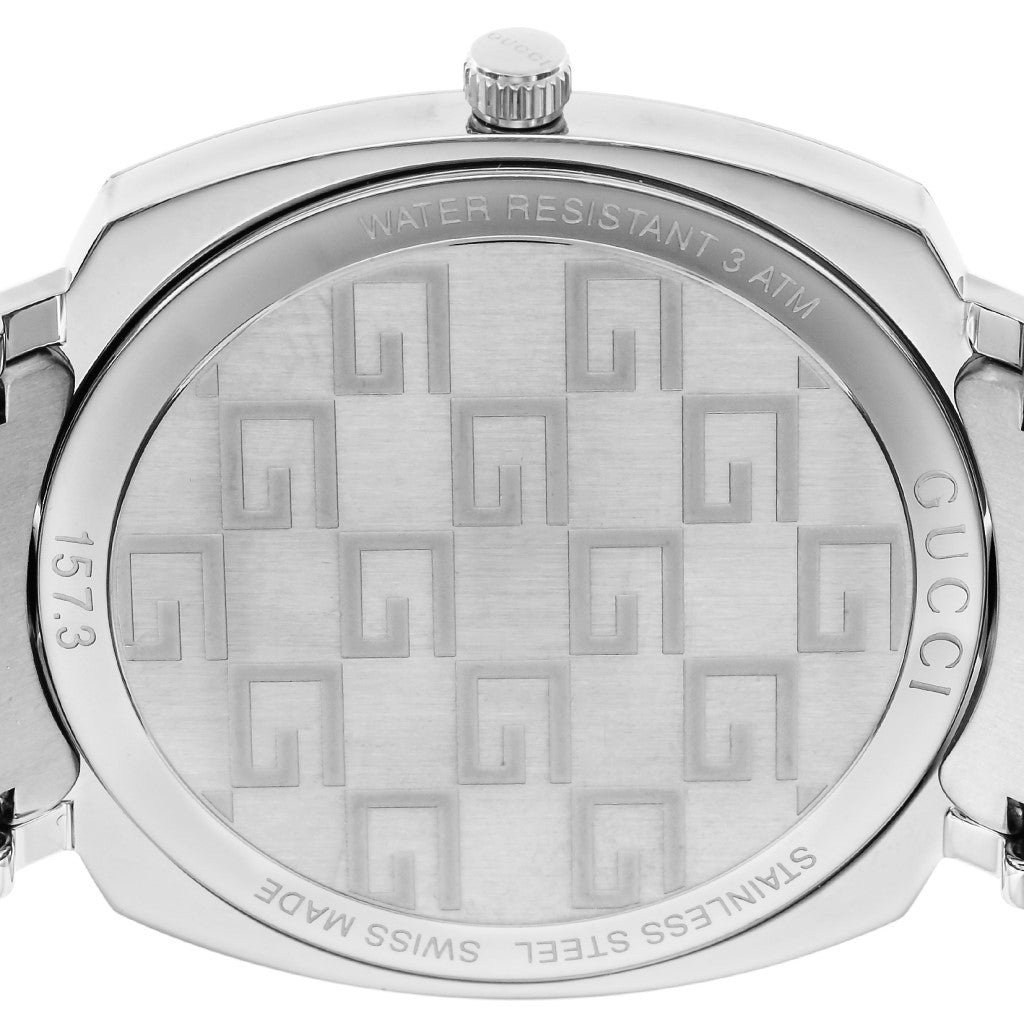 Gucci Grip Quartz Silver Dial Silver Steel Strap Watch For Women - YA157410 Buy Now By Gucci