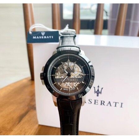 Maserati Automatic Black Dial Black Leather Strap Watch For Men - R8821119007 Buy Now By Maserati