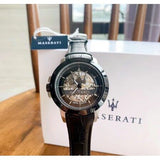 Maserati Automatic Black Dial Black Leather Strap Watch For Men - R8821119007 Buy Now By Maserati