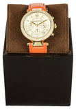 Michael Kors Parker Champagne Dial Orange Leather Strap Watch for Women - MK2279 Buy Now By Michael Kors