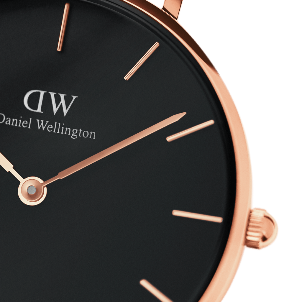Daniel Wellington Petite Ashfield Black Dial Black Mesh Strap Watch for Women - DW00100307 Buy Now By Daniel Wellington