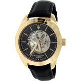 Maserati Traguardo Automatic Black Skeleton Dial Black Leather Strap Watch For Men - R8821112001 Buy Now By Maserati