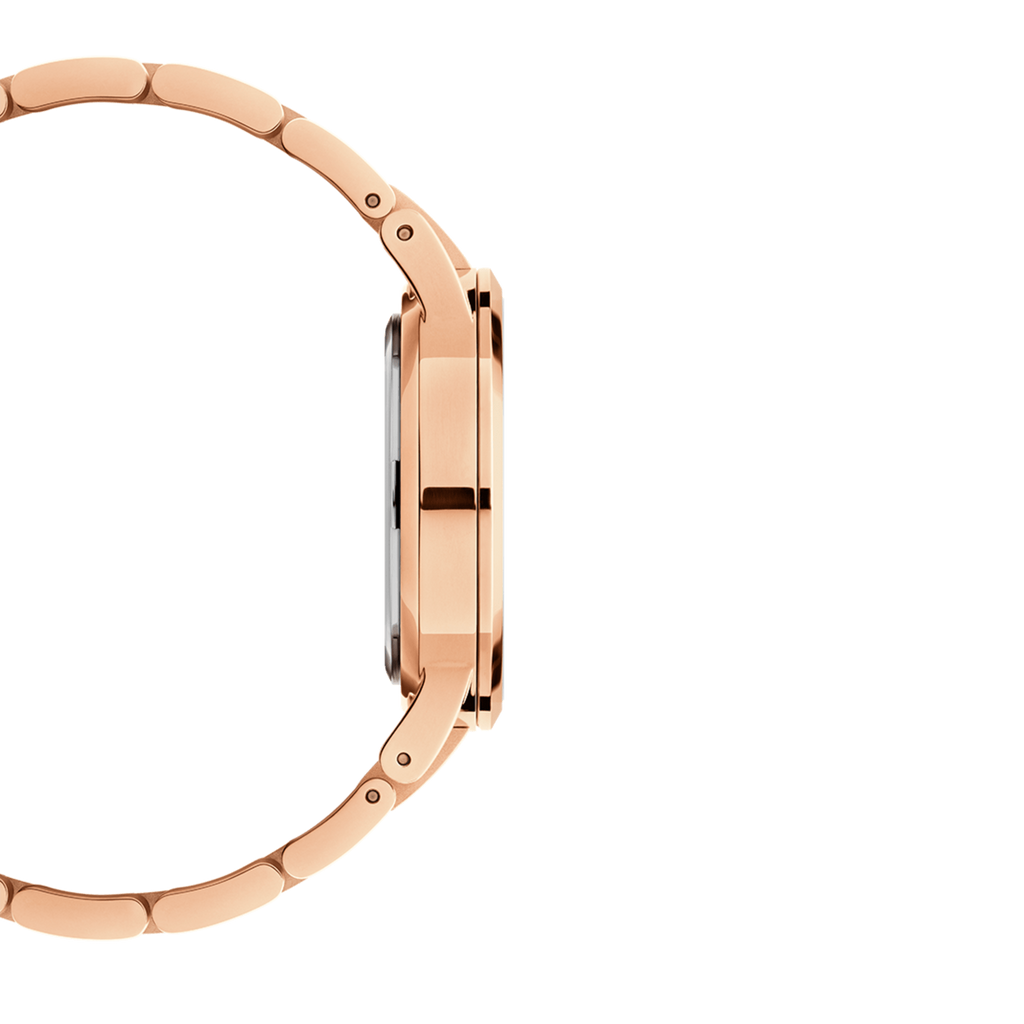 Daniel Wellington Iconic Link Pink Dial Rose Gold Steel Strap Watch For Women - DW00100335 Buy Now By Daniel Wellington