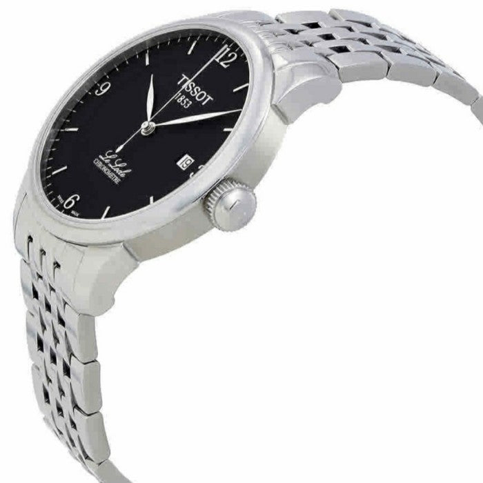Tissot T Classic Powermatic 80 Black Dial Silver Steel Strap Watch For Men - T41.1.483.52 Buy Now By Tissot