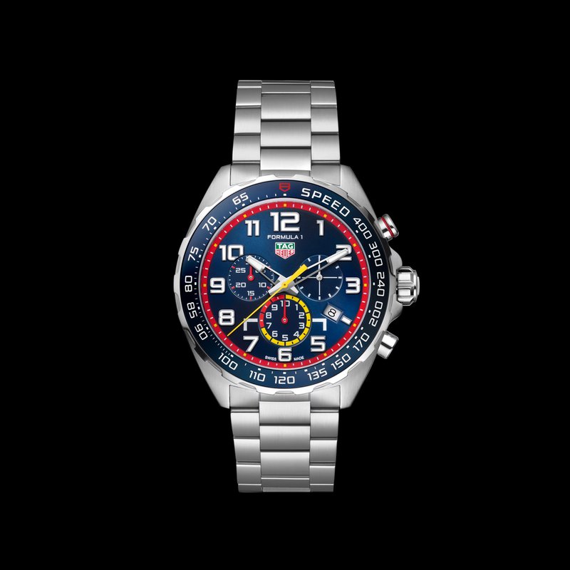 Tag Heuer Formula 1 x Red Bull Racing Chronograph Blue Dial Silver Steel Strap Watch for Men - CAZ101AL.BA0842 Buy Now By Tag Heuer