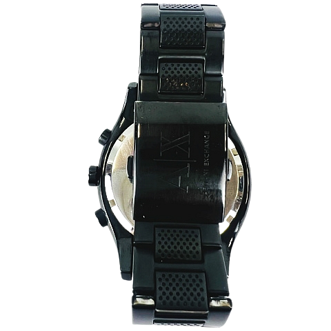 Armani Exchange Chronograph Black Dial Black Steel Strap Watch for Men - AX1058 Buy Now By Armani Exchange