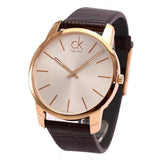 Calvin Klein City Silver Dial Brown Leather Strap Watch For Men - K2G21629 Buy Now By Calvin Klein