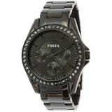 Fossil Riley Multifunction Black Dial Black Steel Strap Watch for Women - ES4519 Buy Now By Fossil