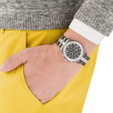 Marc Jacobs Blade Chronograph Black Dial Two Tone Steel Strap Watch for Women - MBM3179 Buy Now By Marc Jacobs