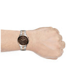 Fossil Neutra Chronograph Brown Dial Two Tone Steel Strap Watch for Men - FS5869 Buy Now By Fossil