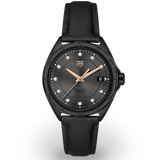Tag Heuer Formula 1 Diamonds Black Dial Black Leather Strap Watch for Women - WBJ1417.FC8234 Buy Now By Tag Heuer