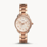 Fossil Tailor Rose Gold Dial Rose Gold Steel Strap Watch for Women - ES4264 Buy Now By Fossil
