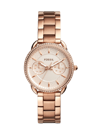 Fossil Tailor Rose Gold Dial Rose Gold Steel Strap Watch for Women - ES4264 Buy Now By Fossil