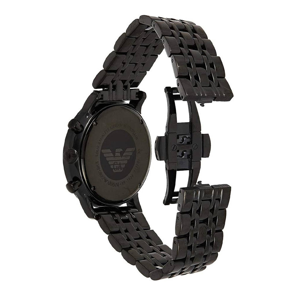 Emporio Armani Chronograph Black Dial Black Steel Strap Watch For Men - AR1934 Buy Now By Emporio Armani