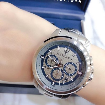 Maserati Successo Chronograph Silver Dial Silver Steel Strap Watch For Men - R8873621006 Buy Now By Maserati