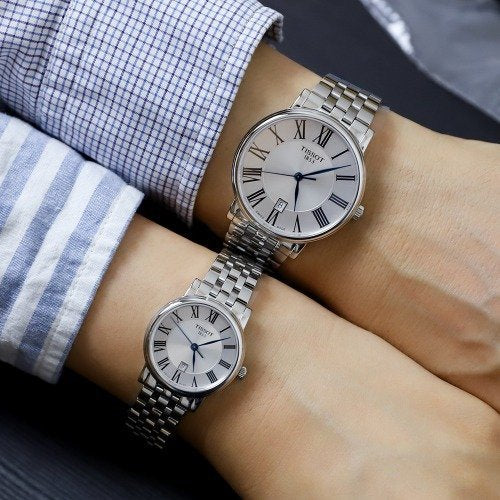 Tissot Carson Premium Lady Silver Dial Silver Steel Strap Watch For Women - T122.210.11.033.00 Buy Now By Tissot