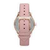 Michael Kors Layton Three-Hand White Dial Pink Leather Strap Watch for Women - MK2909 Buy Now By Michael Kors
