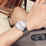 Guess Chiffon Silver Dial Silver Mesh Bracelet Watch For Women - W1083L1 Buy Now By Guess