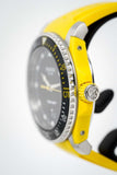 Gucci Dive Black Dial Yellow Rubber Strap Watch For Men - YA136319 Buy Now By Gucci