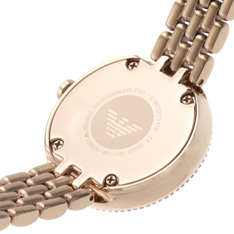 Emporio Armani Rosa Quartz Mother of Pearl White Dial Rose Gold Steel Strap Watch For Women - AR11355 Buy Now By Emporio Armani