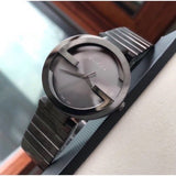 Gucci G Interlocking Quartz Grey Dial Grey Steel Strap Watch For Men - YA133210 Buy Now By Gucci