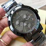 Burberry The City Grey Dial Gunmetal Grey Steel Strap Watch for Men - BU9381 Buy Now By Burberry