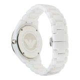 Emporio Armani Ceramica Chronograph White Dial White Ceramic Strap Watch For Women - AR1456 Buy Now By Emporio Armani