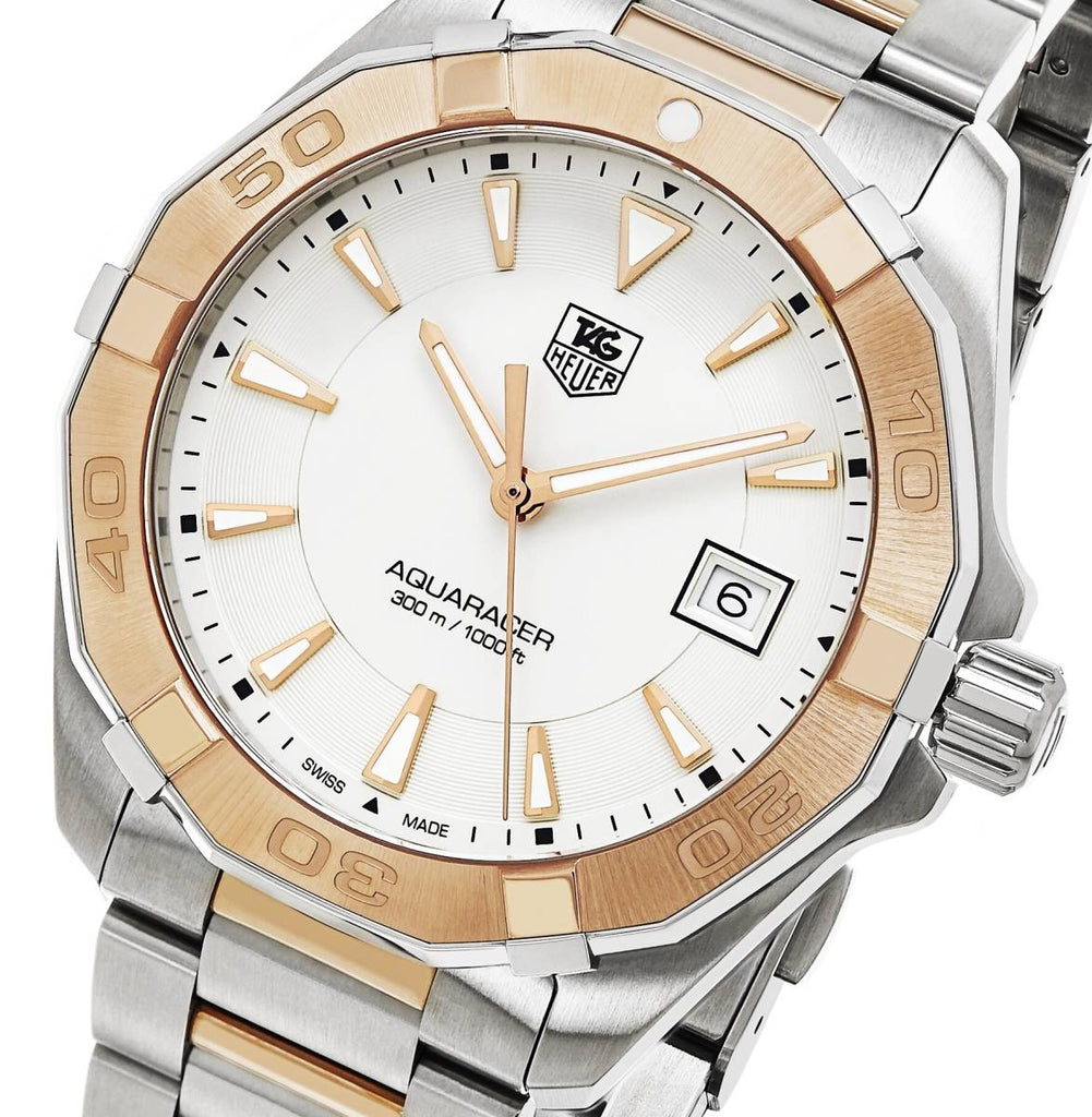 Tag Heuer Aquaracer White Dial Watch for Men - WAY1150.BD0911 Buy Now By Tag Heuer