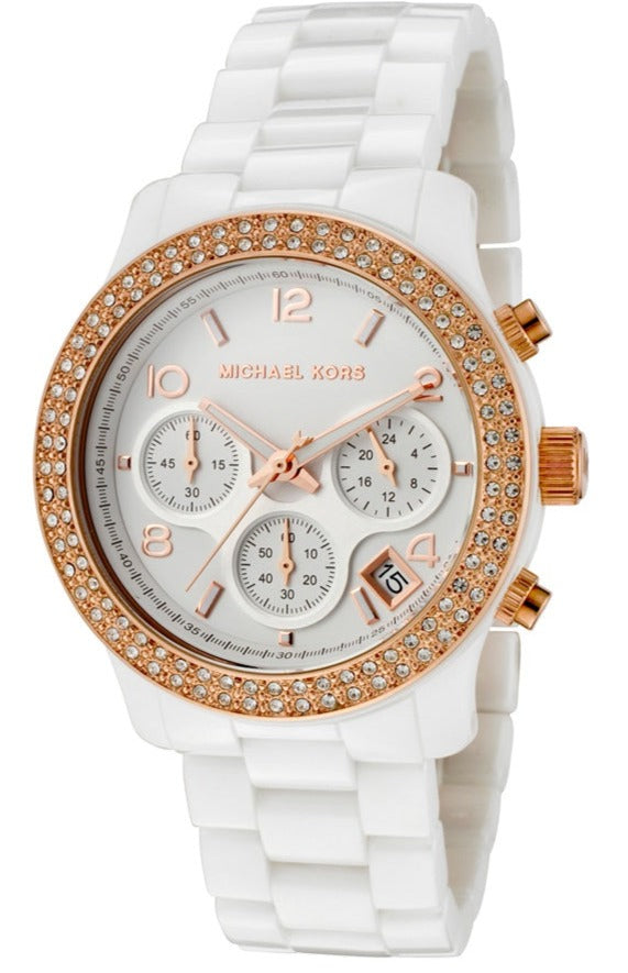 Michael Kors Ceramic White Dial White Steel Strap Watch for Women - MK5269 Buy Now By Michael Kors
