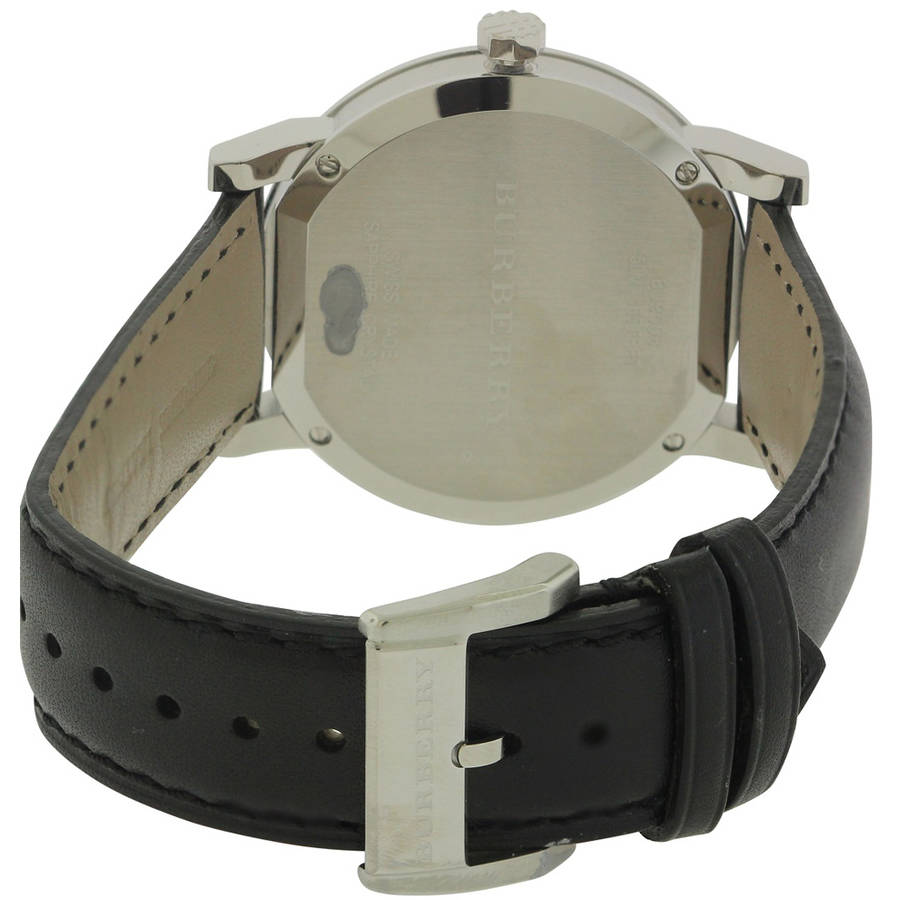 Burberry The City Black Dial Black Leather Strap Watch for Men - BU9009 Buy Now By Burberry