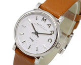 Marc Jacobs Baker White Dial Brown Leather Strap Watch for Women - MBM1270 Buy Now By Marc Jacobs