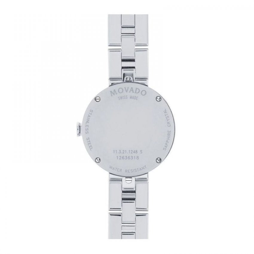 Movado Sapphire Diamonds Silver Dial Silver Steel Strap Watch For Women - 606814 Buy Now By Movado