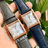 Movado Heritage Mother of Pearl White Dial Black Leather Strap Watch For Women - 3650050 Buy Now By Movado