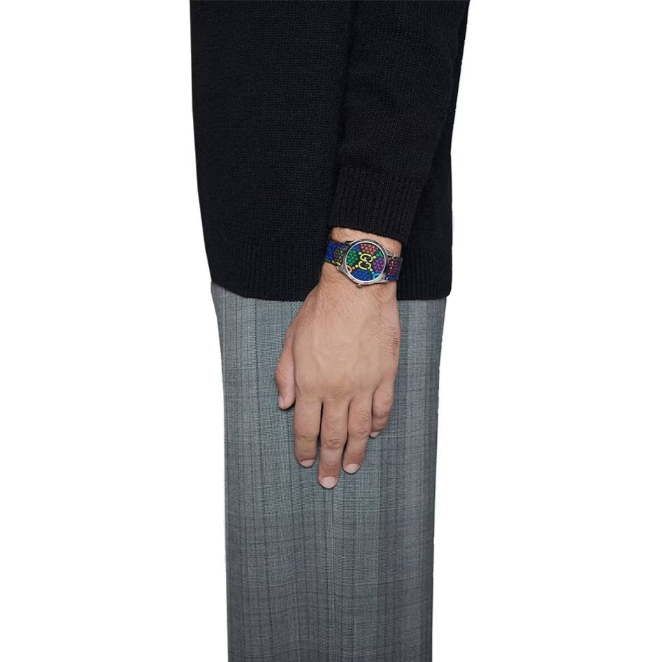 Gucci G Timeless Quartz Black Dial Black Leather Strap Watch For Women - YA1264146 Buy Now By Gucci