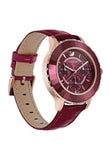 Swarovski Octea Lux Chrono Red Dial Red Leather Strap Watch for Women - 5547642 Buy Now By Swarovski