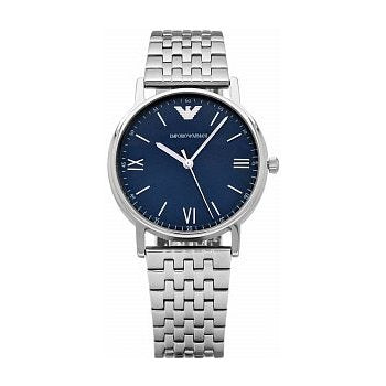 Emporio Armani Kappa Quartz Blue Dial Silver Steel Strap Watch For Men - AR80010 Buy Now By Emporio Armani