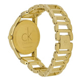 Calvin Klein Stately White Dial Gold Steel Strap Watch for Women - K3G2352W Buy Now By Calvin Klein