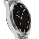 Gucci G Timeless Black Dial Silver Steel Strap Watch For Women - YA1264029A Buy Now By Gucci
