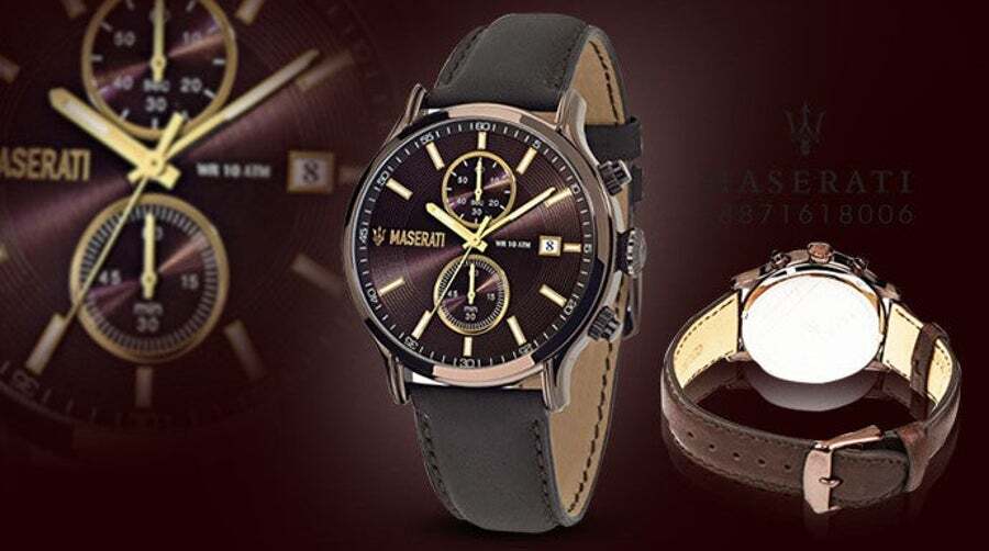 Maserati Epoca Chronograph Brown Dial Brown Leather Watch For Men - R8871618006 Buy Now By Maserati