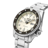 Seiko 5 Sports SKX Automatic Cream Dial Silver Steel Strap Watch For Men - SRPK31K1 Buy Now By Seiko